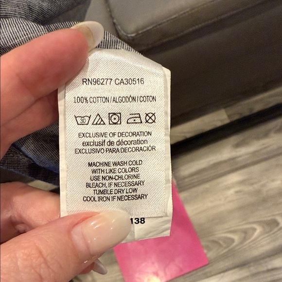 Vans Men's Blue Button Down Shirt Medium - Picture 6 of 6